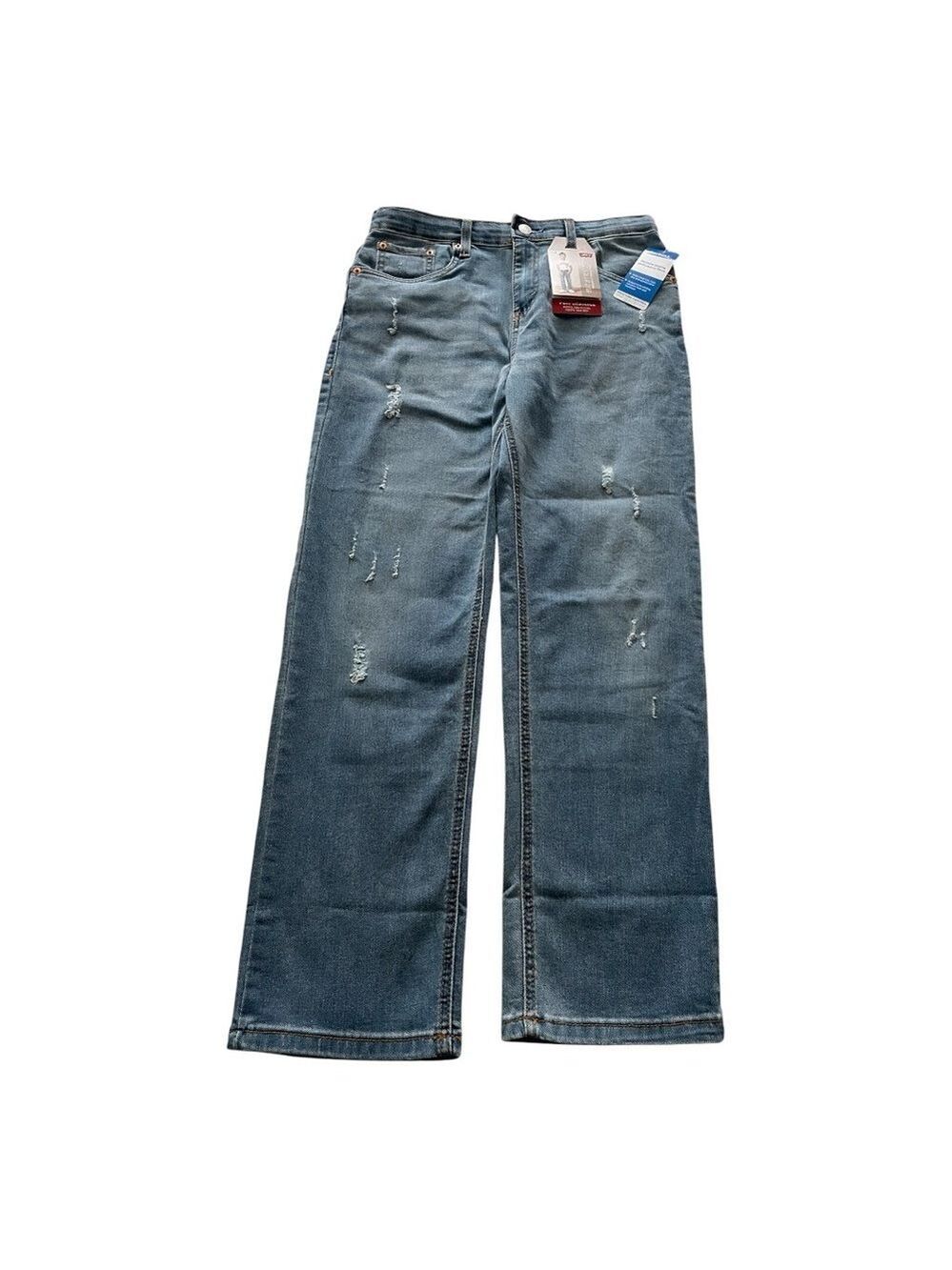 Levi's Light Blue Straight Jeans Size 12 Husky